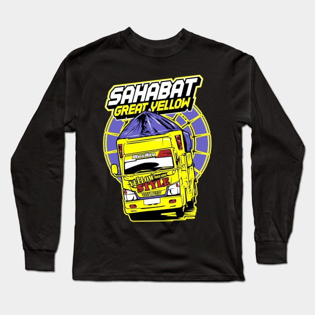 Sahabat Great Yellow Long Sleeve T-Shirt by TruckOleng-Oleng